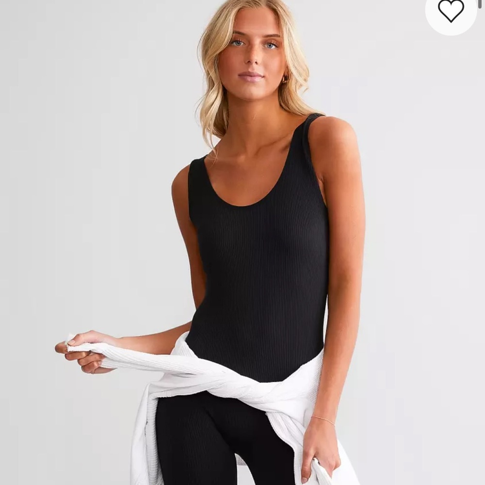 Seamless ribbed romper